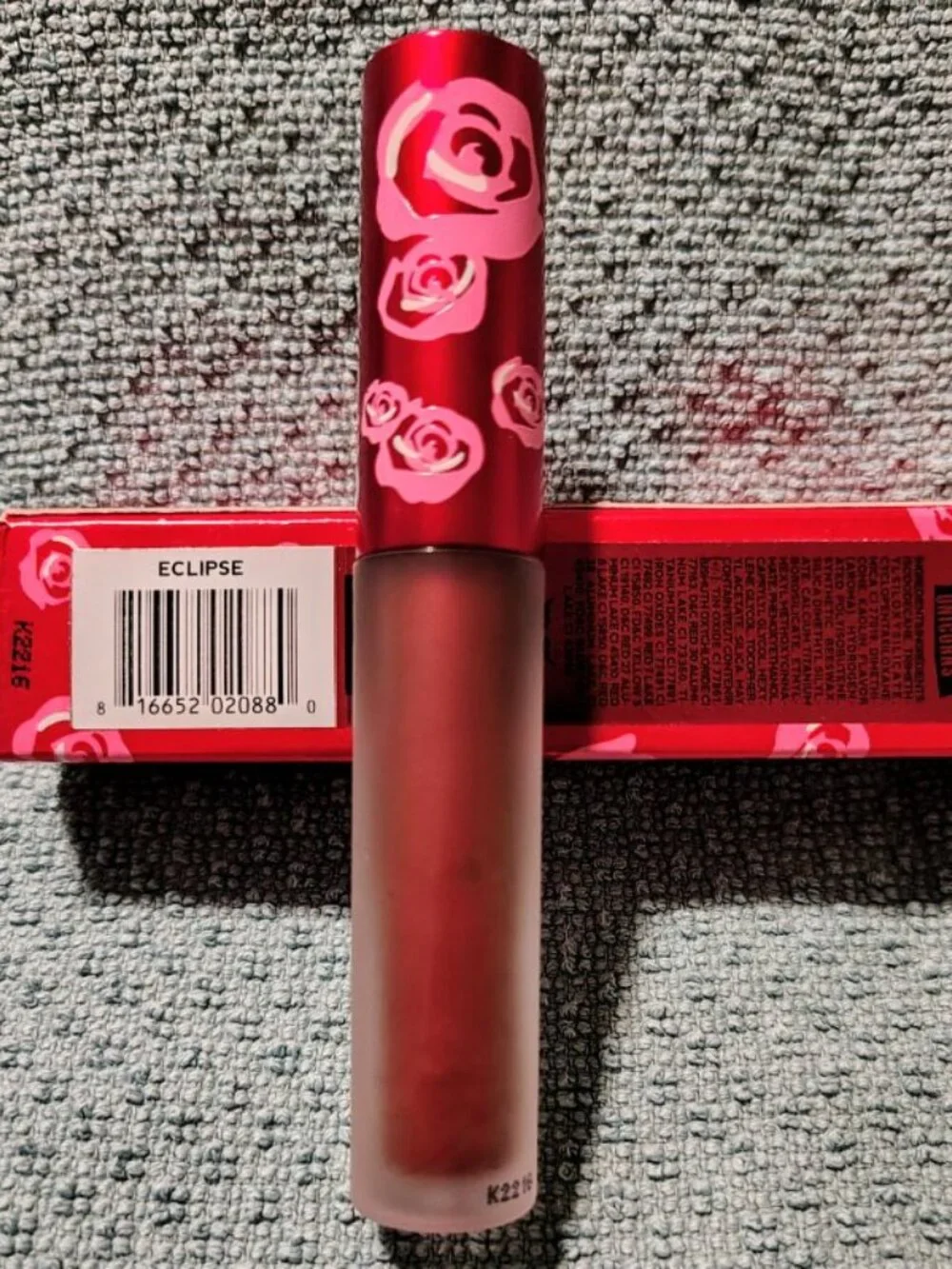 Lime Crime Eclipse is a muted, earthy-toned metallic